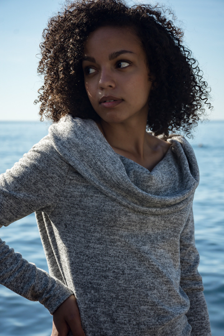 Фото товара 20138, серое платье чулок